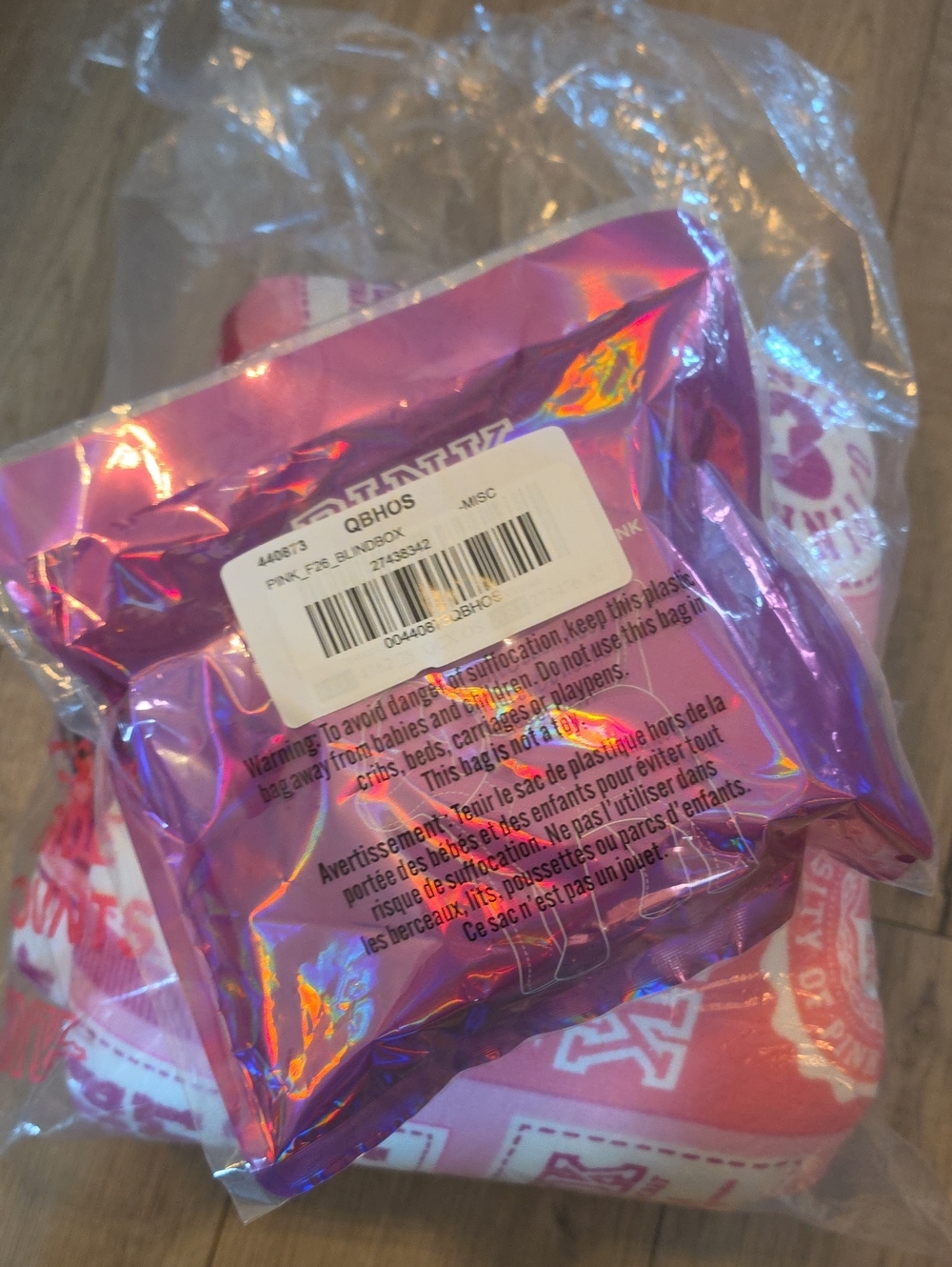 Victoria's Secret PINK Pink Friday Logo Blanket + Mystery Dog Plush New - Picture 3 of 4